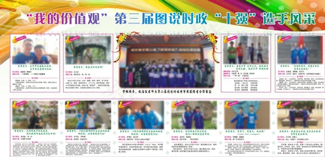 选手风采大赛展板图片