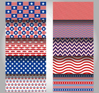 10款五星条纹背景矢量素材