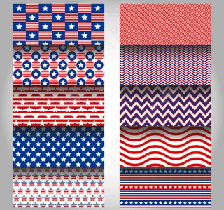 10款五星条纹背景矢量素材