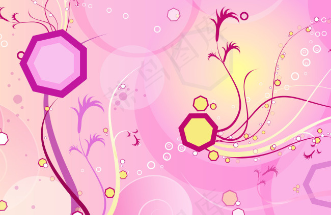 粉色背景
