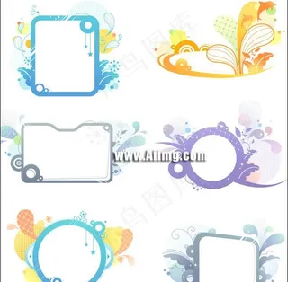 蒙版边框矢量素材