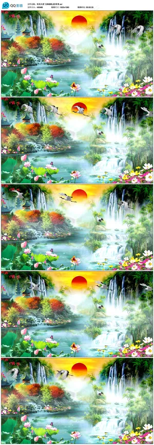 唯美风景蝴蝶飞舞LED舞台视频素材