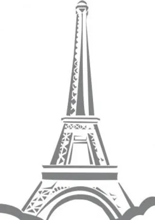 巴黎埃菲尔铁塔艺术剪辑