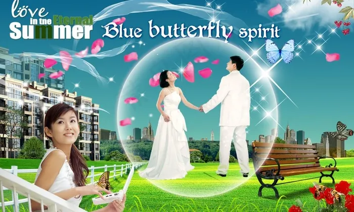 蓝色之恋 psd图片(3110X2044(DPI:300))psd模版下载