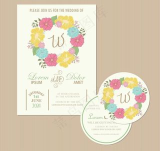 婚礼邀请卡图片