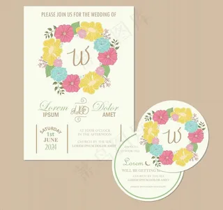 婚礼邀请卡图片