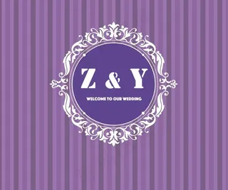 紫色婚礼舞台背景