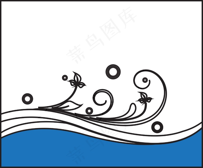 复古花卉画eps,ai矢量模版下载