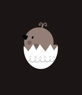 卡通小鸡装饰画