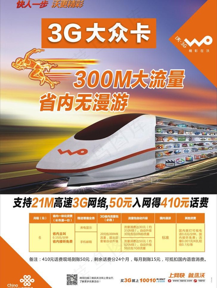 300m大流量图片cdr矢量模版下载