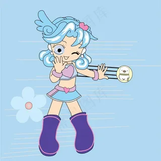 卡通美少女 卡通女孩