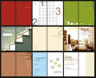 公司简洁大方温馨教育画册设计模板