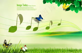 高清PSD分层素材田园春色