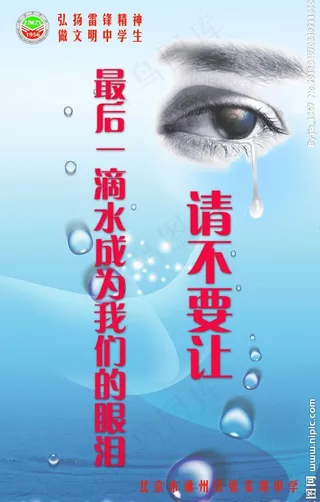 节约用水展板图片