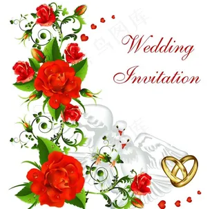 婚礼邀请卡图片