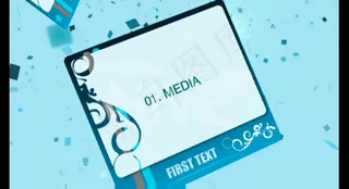 蓝色图片特效视频