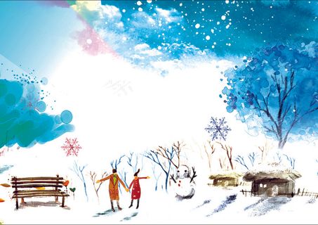 二十四节气之大雪小报手抄报模板