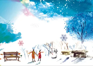 二十四节气之大雪小报手抄报模板