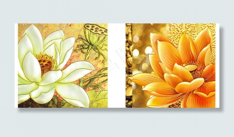 装饰画 华丽金色图片