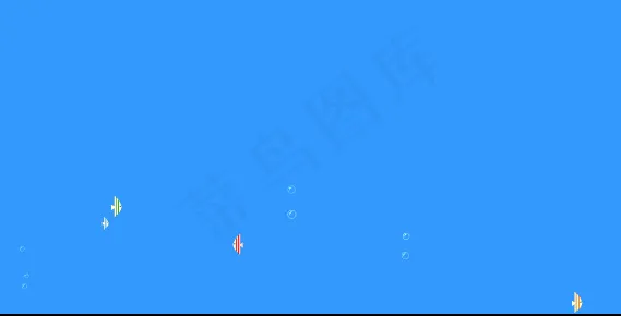 水中鱼装饰素材