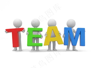 商务合作活动办公立体3D小人免扣p...