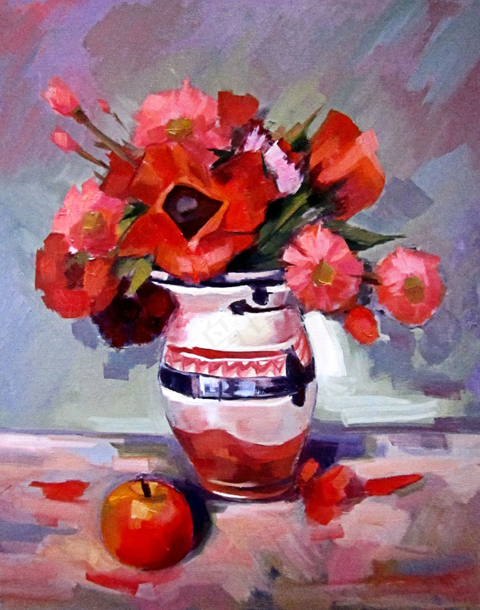 花卉静物油画