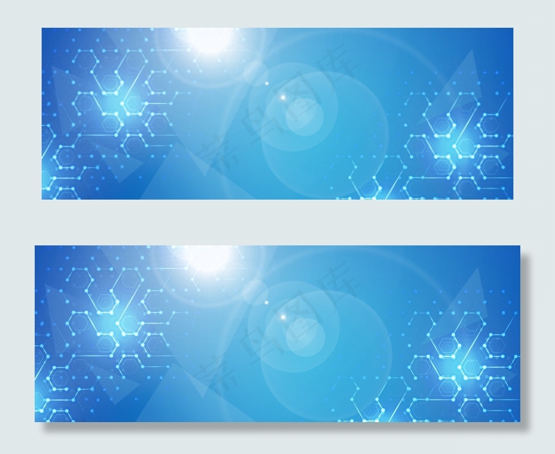 科技光感科技智能时代蓝色科技背景