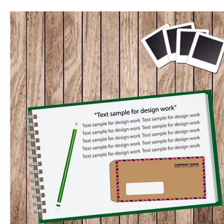 精美笔记本背景矢量素材1