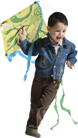 外国小孩滑板车儿童玩耍海报PNG素...