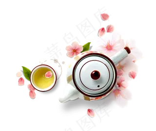 清新温婉浅色茶壶产品实物