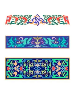 背景底纹矢量素材欧式花纹模板花边