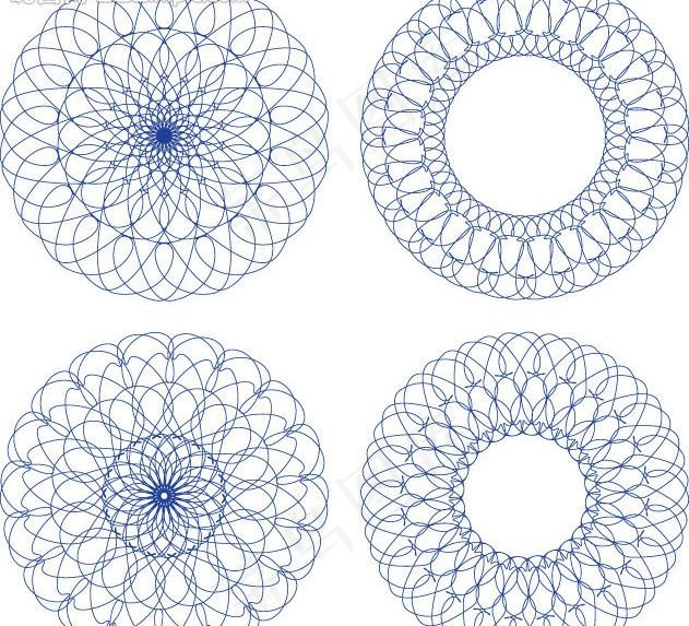 欧式防伪花纹矢量素材图片eps,ai矢量模版下载