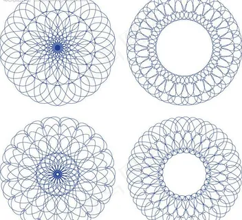 欧式防伪花纹矢量素材图片 欧式防伪花纹矢量素材图片