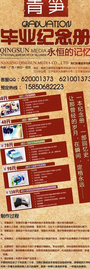 纪念册宣传海报图片