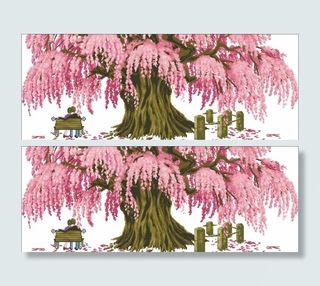 十字绣卡通情侣