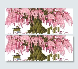 十字绣卡通情侣