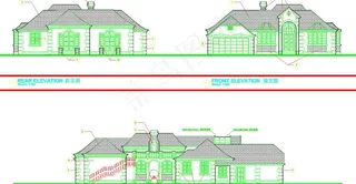 白云渡别墅 立面