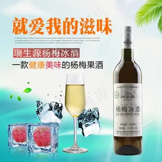 杨梅红酒主图