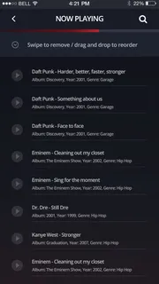 音乐播放器APP页面设计素材模板6