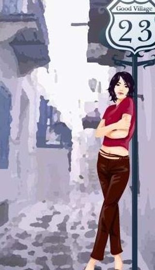 韩国夏天假日旅游矢量图27