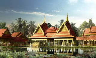 风情酒店效果图图片