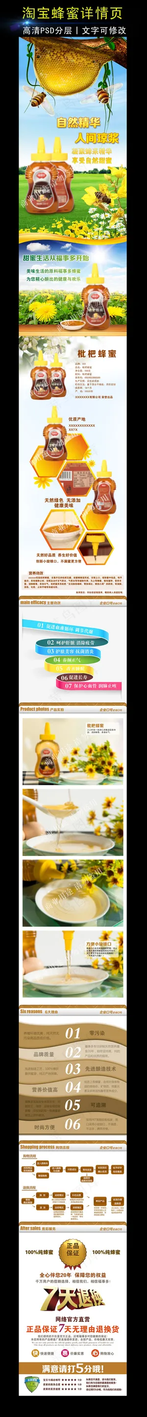 淘宝蜂蜜详情页模板