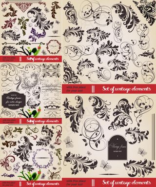 精致花纹图腾矢量素材