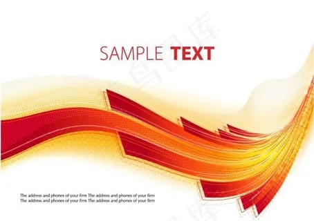 流量曲线的红色文本框矢量素材3