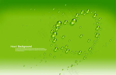 高清PSD分层素材爱心水滴