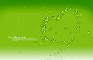 高清PSD分层素材爱心水滴