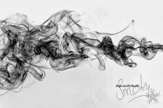 高清晰烟雾和烟丝效果PS笔刷