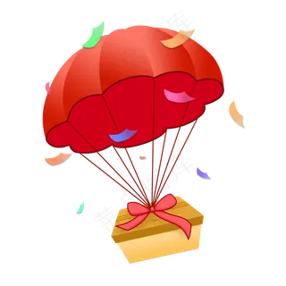 创意手绘双十二红色礼物盒创意手绘双十二红色礼物盒