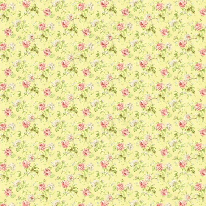 粉色碎花黄色底纹图片