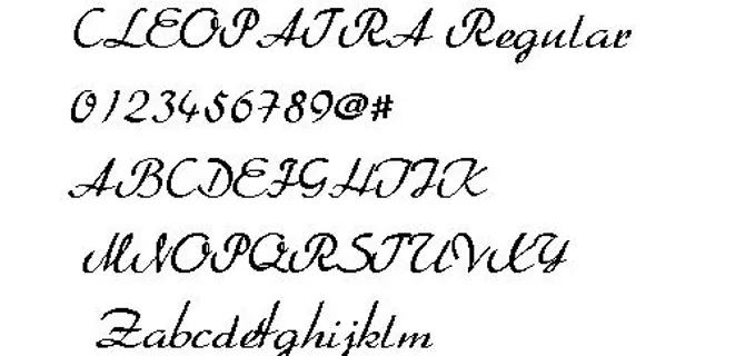 CLEOPATRA 英文字体下载